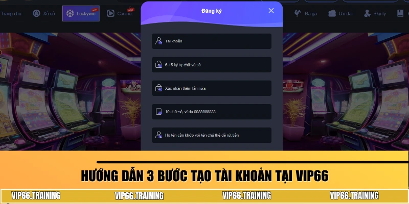 Quy trình đăng ký tài khoản VIP66